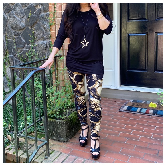 Skull roses print fabulous soft leggings - Picture 6 of 6